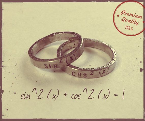 Math, is romantic. Clever way to say WE ARE ONE.
