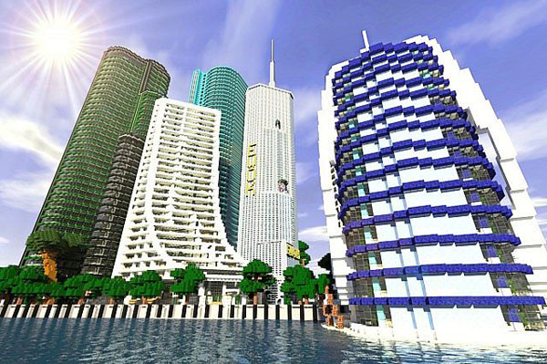 of modern skyscrapers Cool Skyscrapers In Minecraft