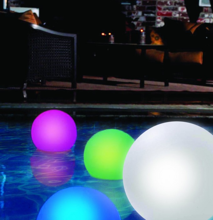 Floating Globe with Color Changing LED Lights-pool-balls