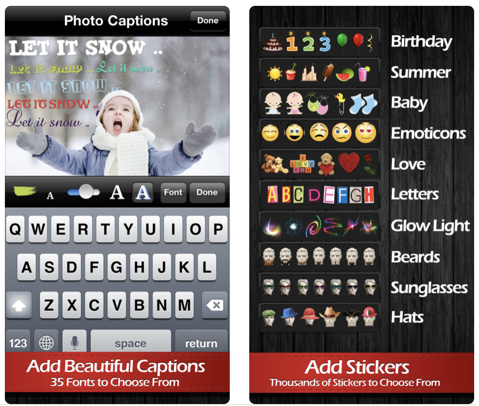 how to add text to iphoto picture
